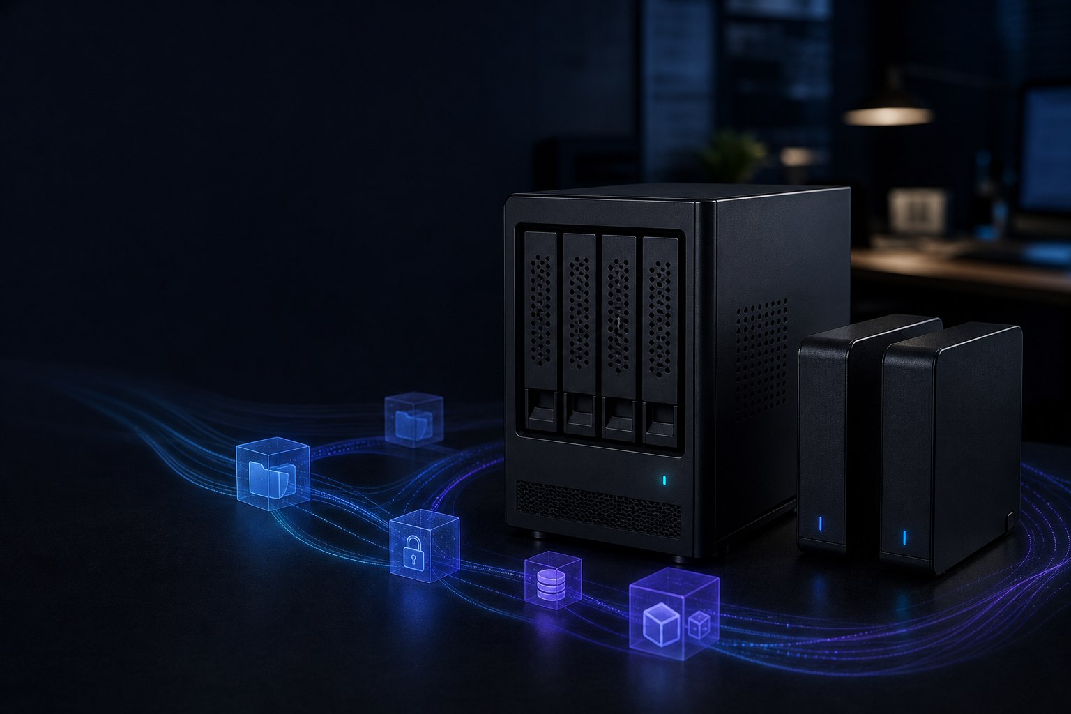 NAS 与 Docker 应用生态示意图